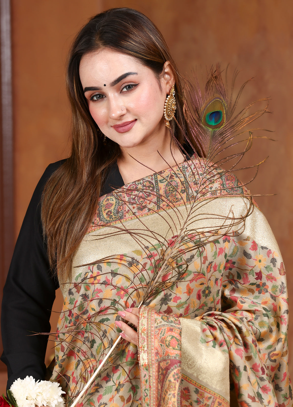 Shahi Antique Kani Zari Border Shawl