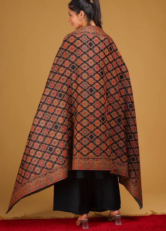 Aaina Kani Pure Wool Shawl