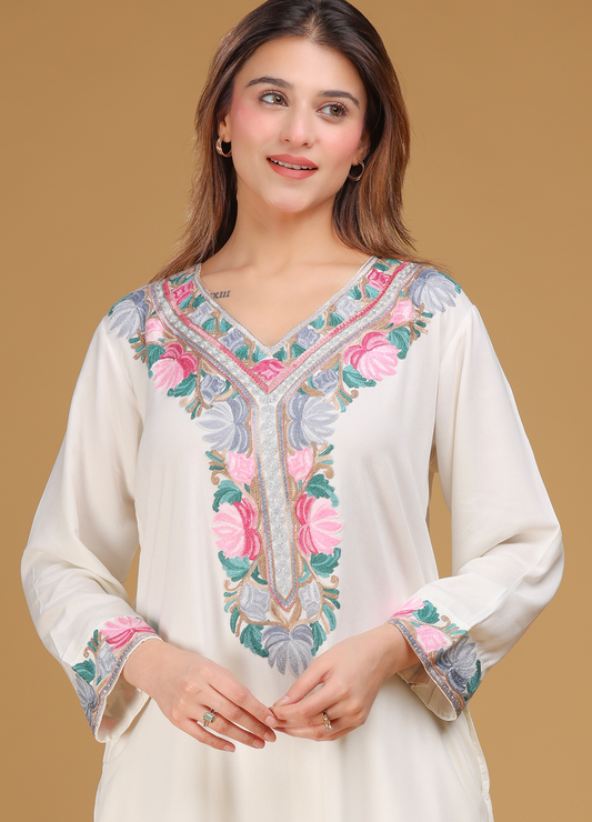 Kashmiri embroidered co-ord