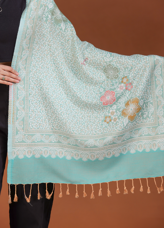 Flower Kani Cutting Stole