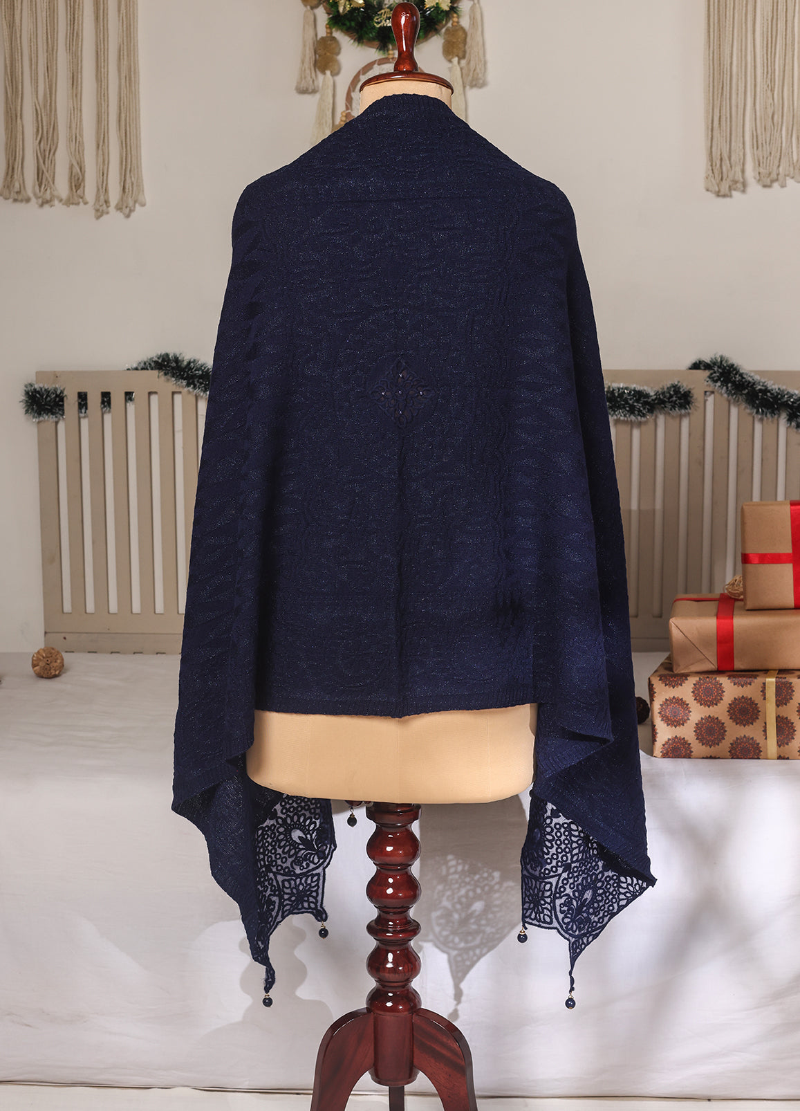 Blue Chic And Modern Edge Design Stole