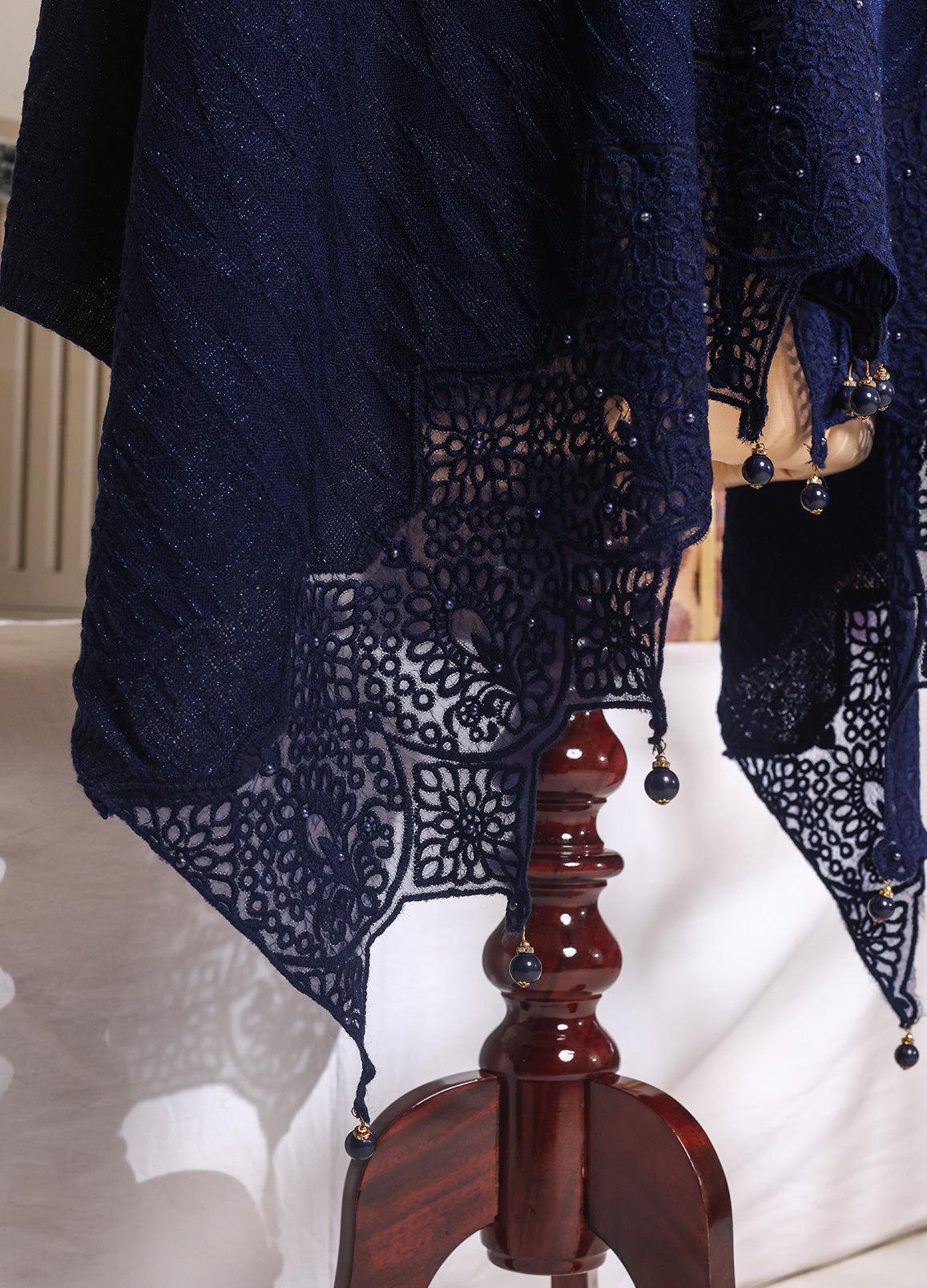 Blue Chic And Modern Edge Design Stole