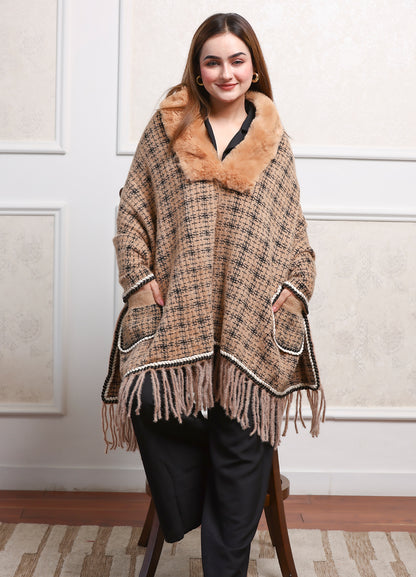 Gen Z Pocket Fur Poncho