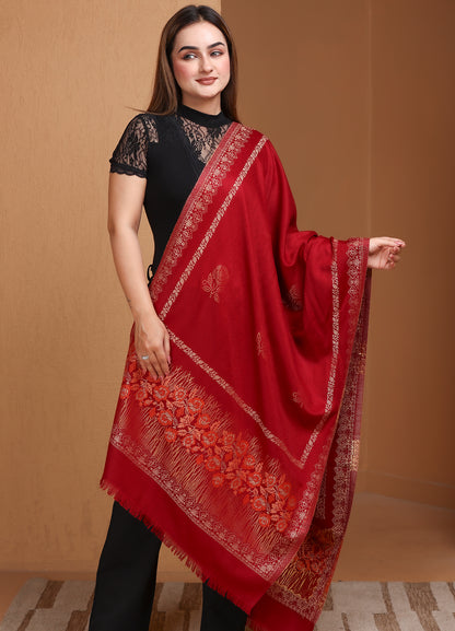 Eternal Blooms’ Kaani Stole (Size : 71X203 CM)