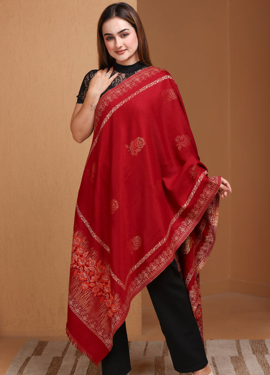 Eternal Blooms’ Kaani Stole (Size : 71X203 CM)