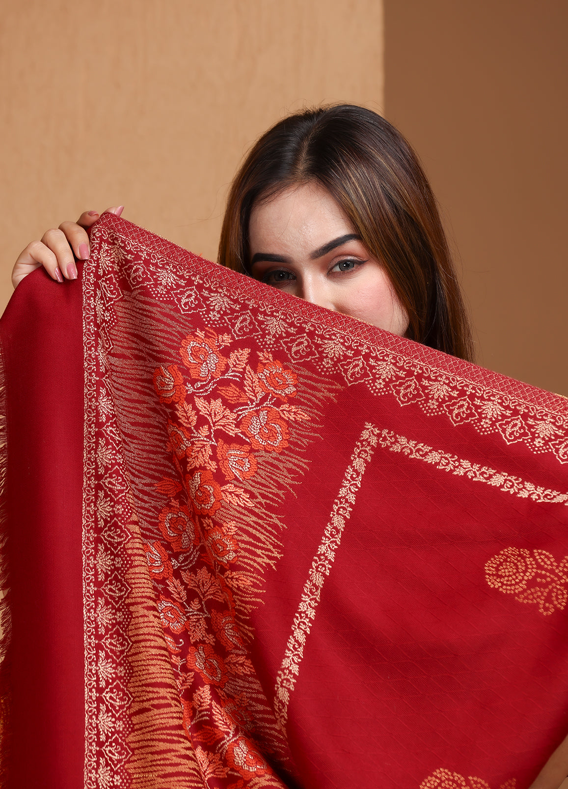 Eternal Blooms’ Kaani Stole (Size : 71X203 CM)