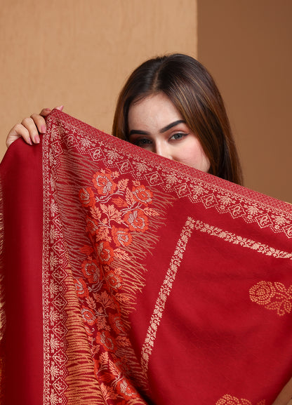 Eternal Blooms’ Kaani Stole (Size : 71X203 CM)