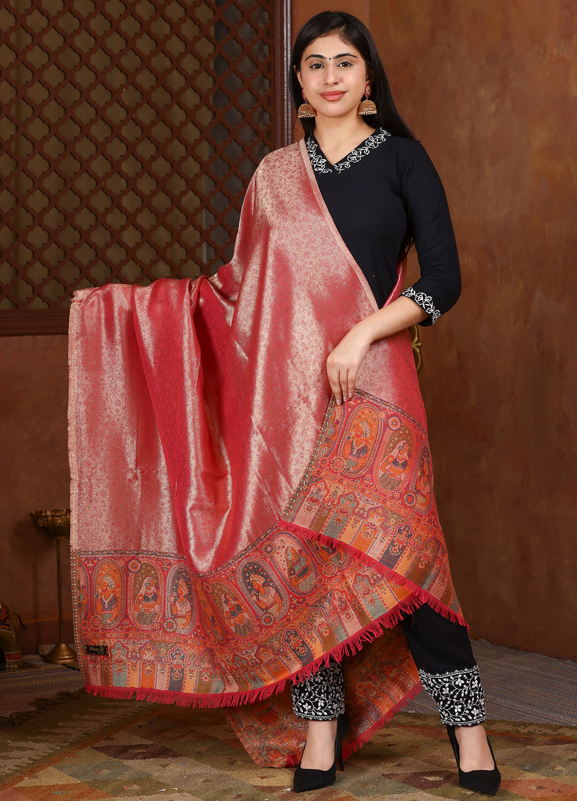 Mughal Palla Moonlight Pashmina Shawl