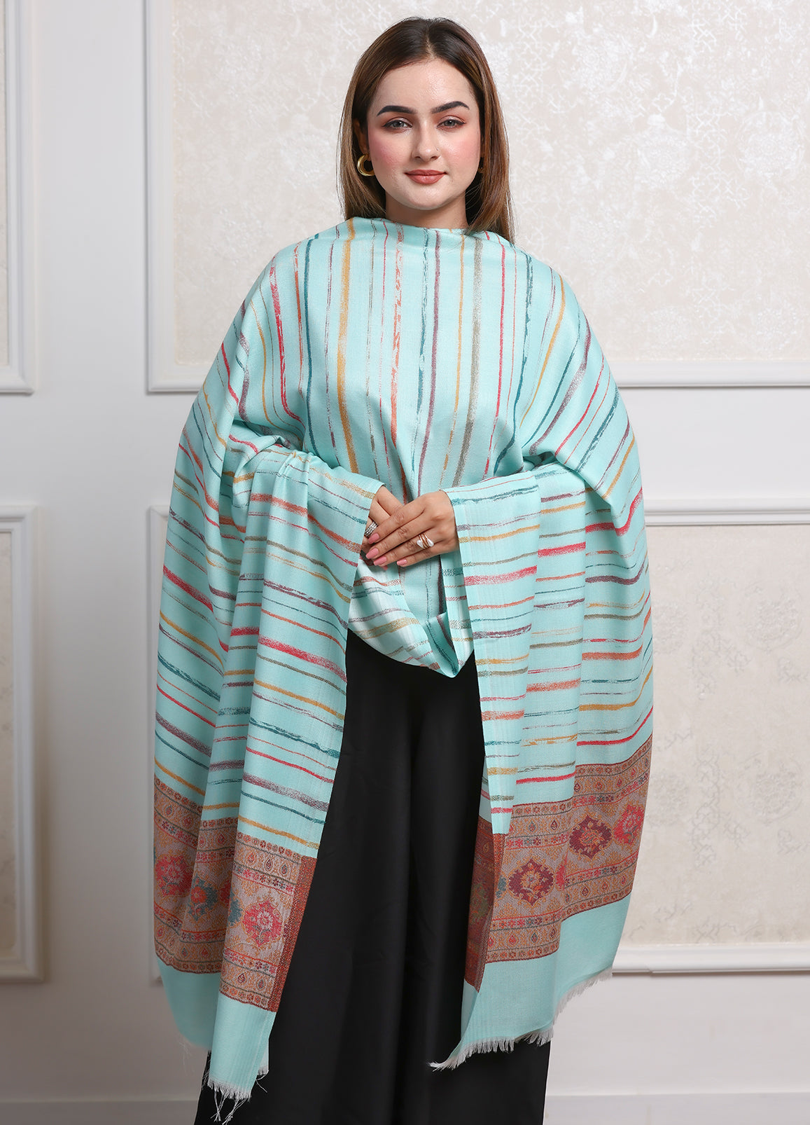 Noor Colourful Stripe Stole