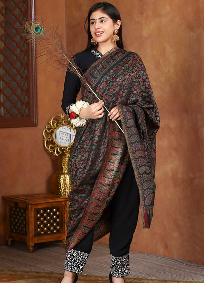 Royal Kani Shawl With Paisley Border