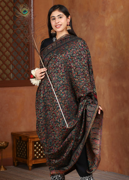 Royal Kani Shawl With Paisley Border
