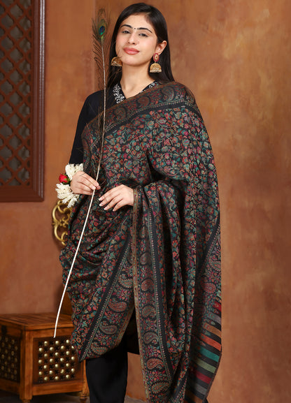 Royal Kani Shawl With Paisley Border