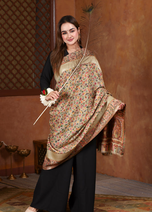 Shahi Antique Kani Zari Border Shawl