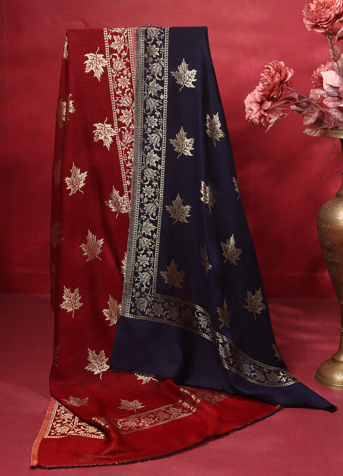 Twinlight Reversible Chinar Moonlight Design Stole