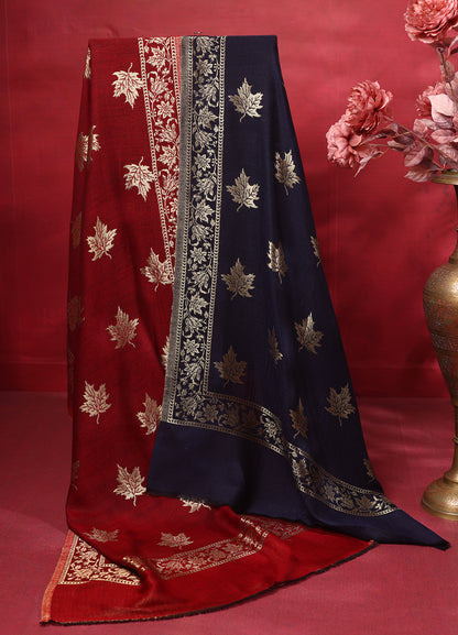 Twinlight Reversible Chinar Moonlight Design Stole