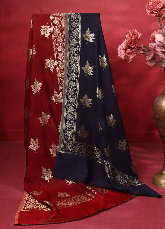Twinlight Reversible Chinar Moonlight Design Stole
