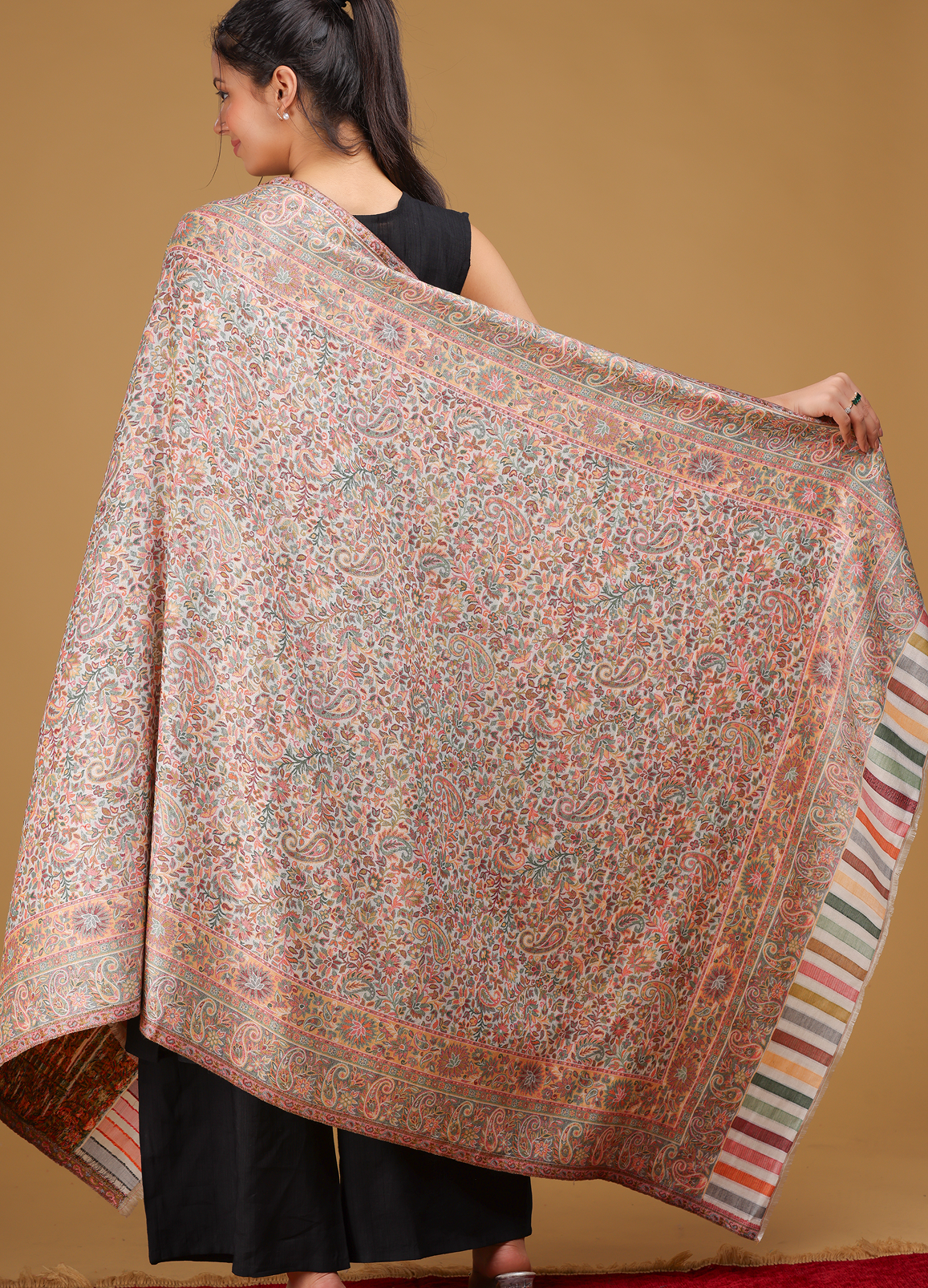 Shalimaar Silk Wool Shawl