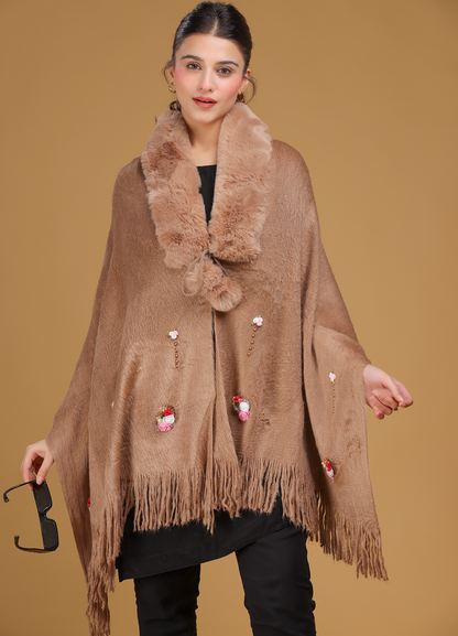 Bear Fur Designer Poncho