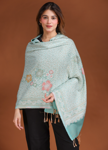 Flower Kani Cutting Stole