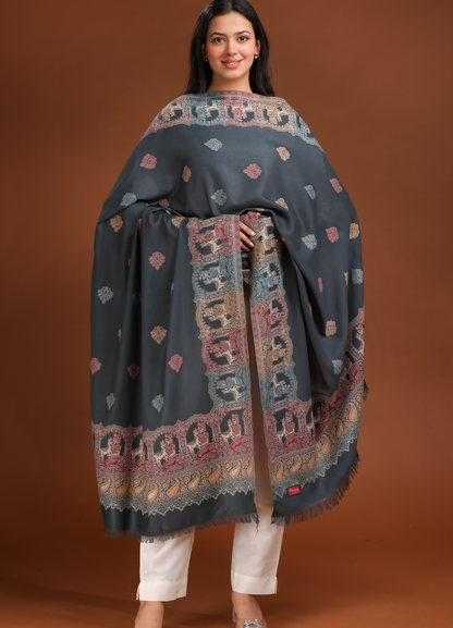 Mughal Border Shawl