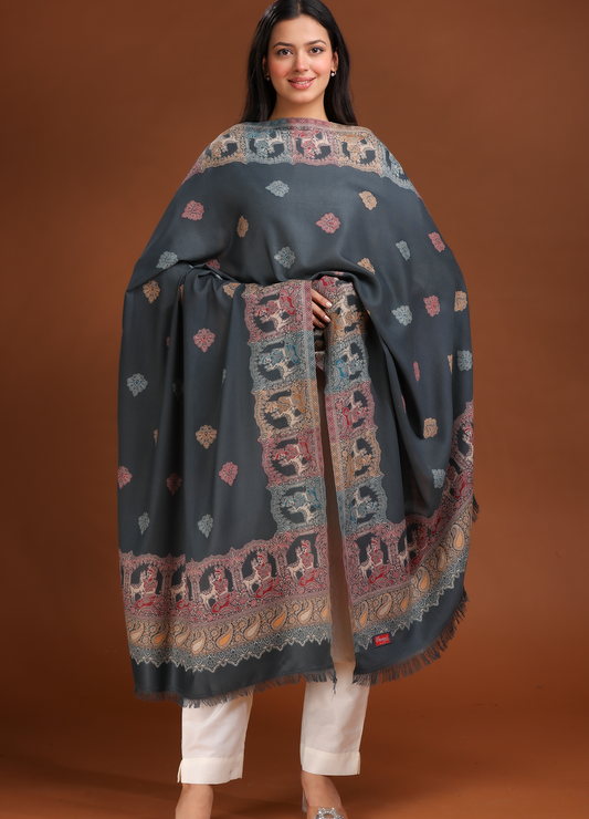 Mughal Border Shawl
