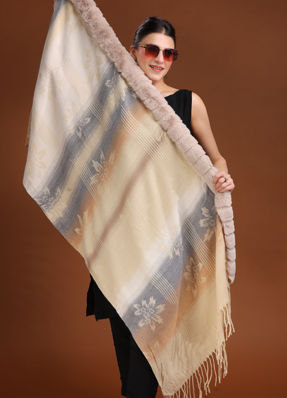 Exquisite Pastel Fur Poncho