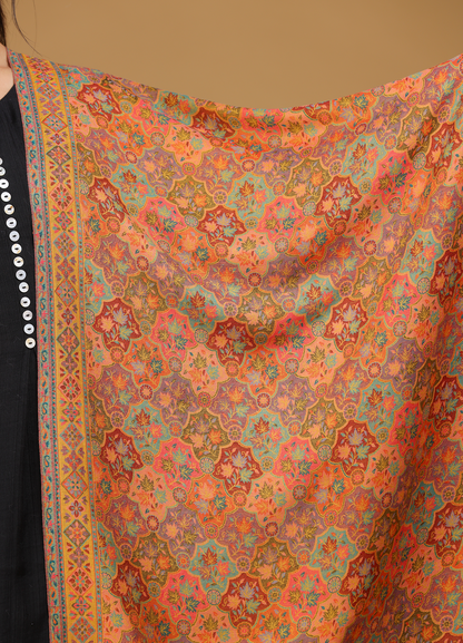 Ghazal Silk Wool Kani Stole