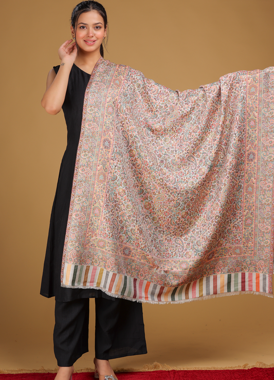 Shalimaar Silk Wool Shawl