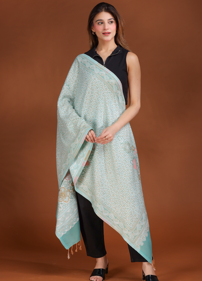 Flower Kani Cutting Stole