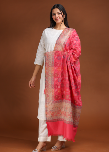 Elephant Zari Border Shawl