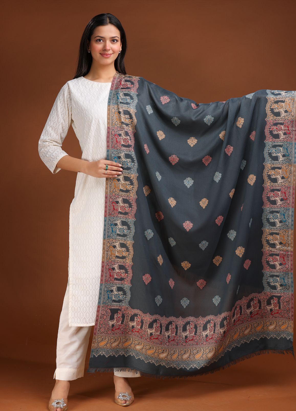 Mughal Border Shawl