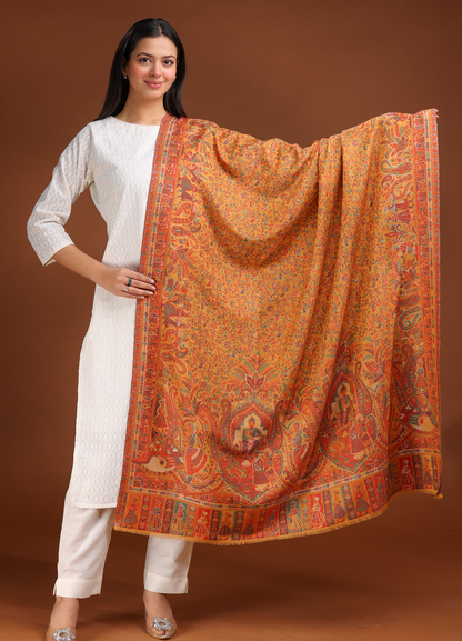 Mehfil-E-Darbar Kani Pure Wool Shawl