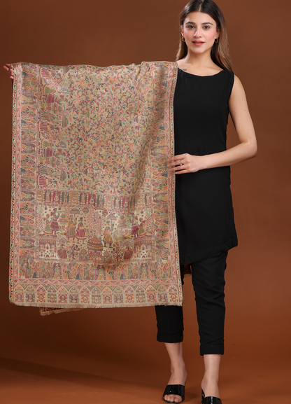 Gulmohar Doli Zari Stole